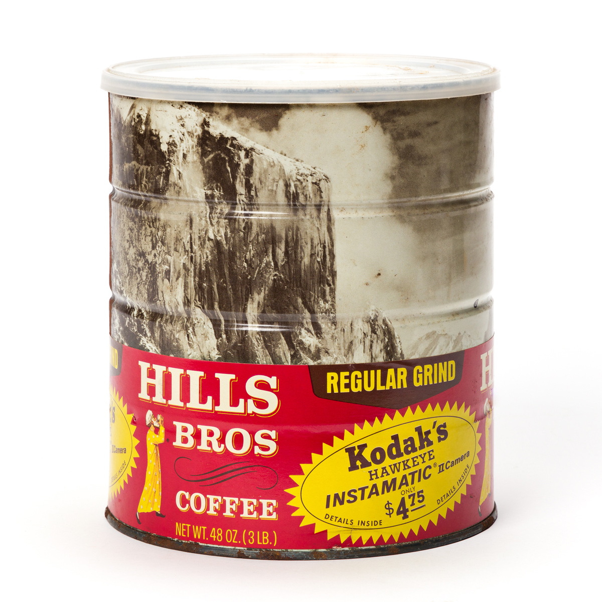 ANSEL ADAMS (1904-1984) A sealed Hills Brothers coffee can filled with the original coffee, with a wraparound image of Adams Winter Mo